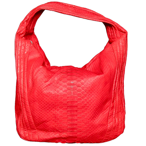 Red Shoulder Bag Hobo Style