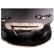 Cargar imagen en el visor de la galería, Interior Beige Leather Shoulder Flap Bag - SMALL
