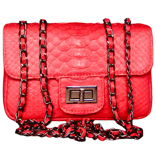 SMALL Red Flap Bag