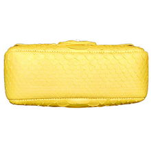 Cargar imagen en el visor de la galería, Bottom Yellow Leather Shoulder Flap Bag - SMALL
