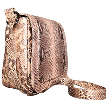 Load image into Gallery viewer, Side Beige Tan Crossbody Saddle Bag
