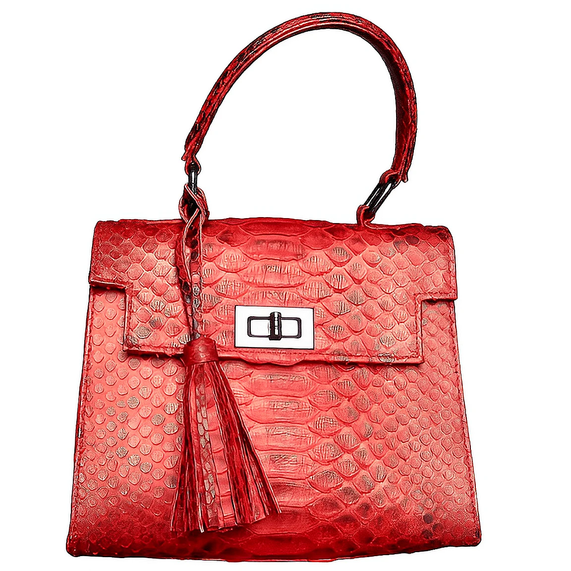 Red Top Handle Bag - Bee In Style