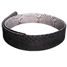 Cargar imagen en el visor de la galería, Grey and White reversible leather large strap
