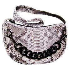 Load image into Gallery viewer, White Half Moon Croissant Shoulder Bag
