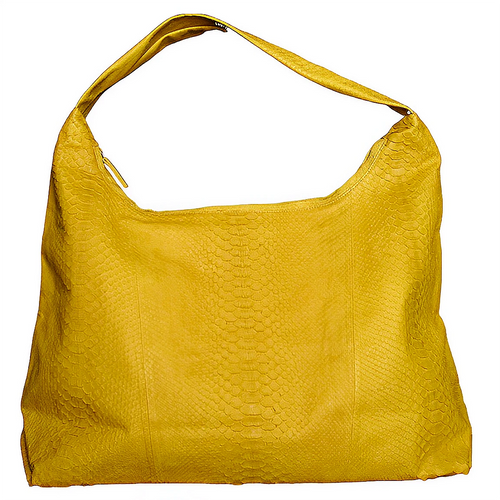Yellow Glazed Jumbo XL Shoulder Bag