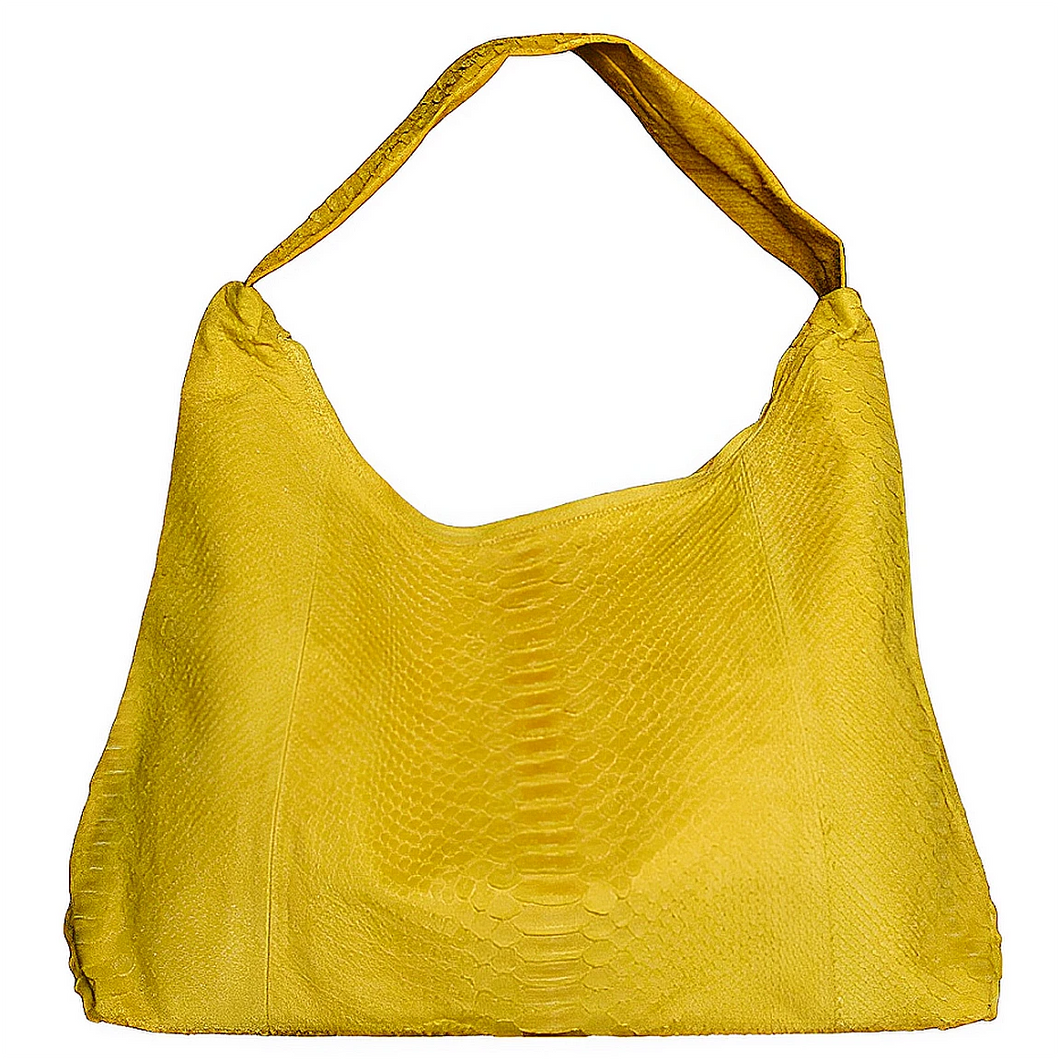 Yellow Stonewashed Jumbo XL Shoulder Bag