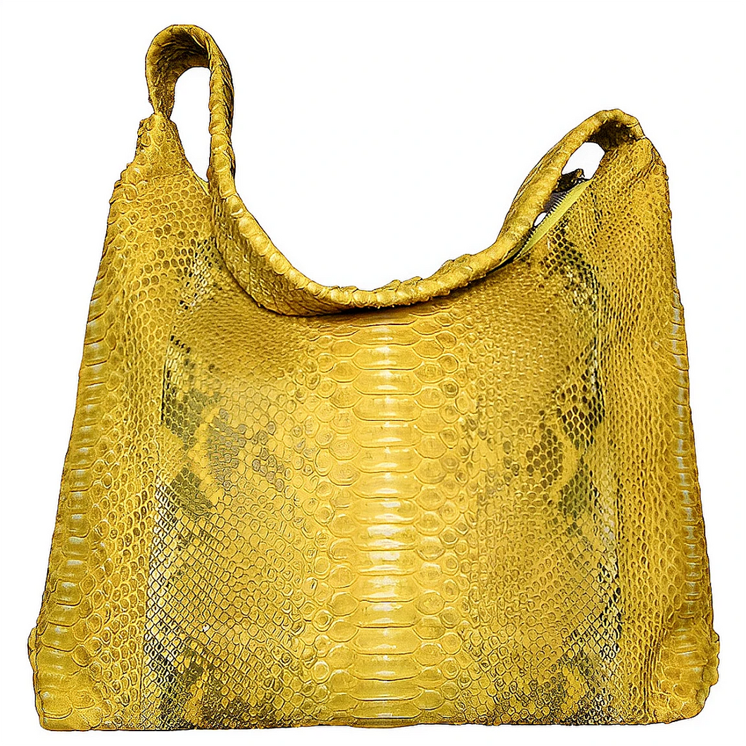 Yellow and Gray XL Shoulder Bag