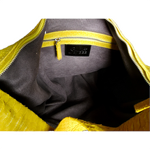 Cargar imagen en el visor de la galería, Interior Yellow Stonewashed Jumbo XL Shoulder Bag
