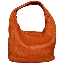 Load image into Gallery viewer, Orange hobo bag
