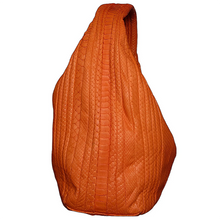 Load image into Gallery viewer, Side Orange hobo bag
