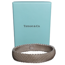 Load image into Gallery viewer, Tiffany Somerset Mesh Sterling Silver Bangle Bracelet
