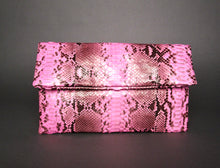 Load image into Gallery viewer, Pink Leather Clutch Bag
