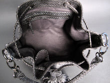 Load image into Gallery viewer, Grey Stonewash Leather Bucket Shoulder bag
