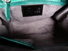 Load image into Gallery viewer, Green Python Leather Satchel Handbag
