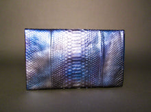 Load image into Gallery viewer, Midnight Blue Leather Clutch Bag
