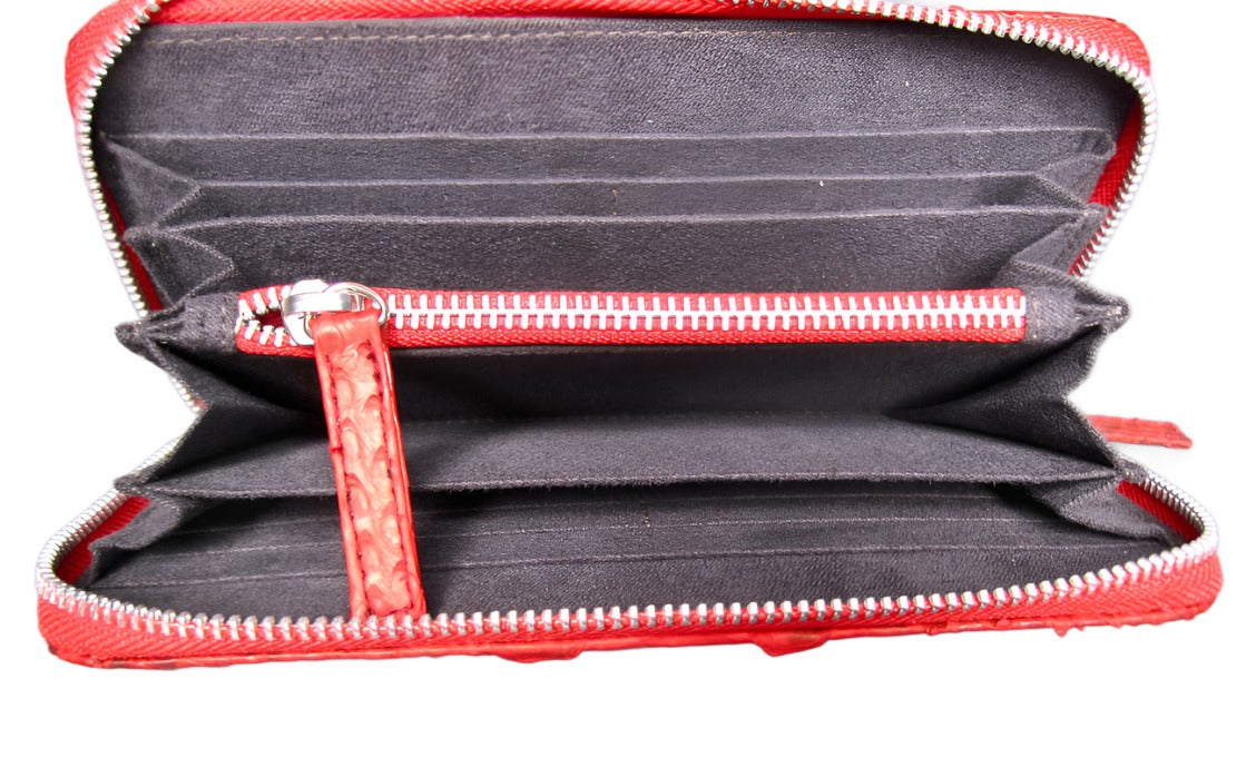Red Zippy Wallet - Bee In Style