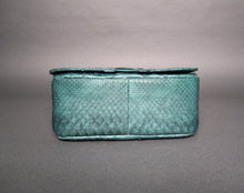 Load image into Gallery viewer, Green Leather Large Crossbody Saddle bag
