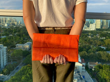 Load image into Gallery viewer, Orange Clutch Bag
