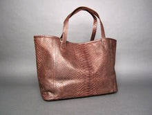 Load image into Gallery viewer, Brown Python Leather Neverfull Tote Shoulder bag

