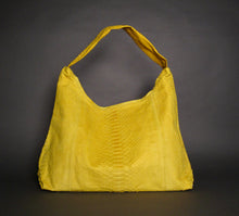 Load image into Gallery viewer, Jumbo XL Yellow Leather Shoulder Bag

