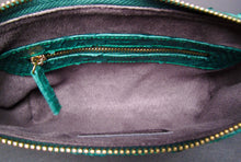 Load image into Gallery viewer, Green Leather Pochette Shoulder Bag
