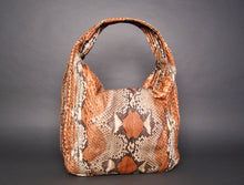 Load image into Gallery viewer, Brown Motif Multicolor Leather Large Hobo Bag
