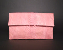 Load image into Gallery viewer, Pale Pink Leather Clutch Bag
