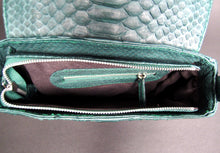 Load image into Gallery viewer, Green Leather Large Crossbody Saddle bag
