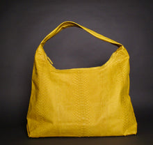Load image into Gallery viewer, Yellow Leather Jumbo XL Shoulder Bag
