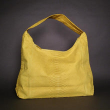 Cargar imagen en el visor de la galería, Yellow Leather Jumbo XL Shoulder Bag
