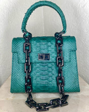 Load image into Gallery viewer, Gunmetal Metal Chunky Chain Strap Bag
