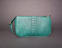 Load image into Gallery viewer, Green Leather Pochette Shoulder Bag
