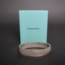 Load image into Gallery viewer, Tiffany Somerset Mesh Sterling Silver Bangle Bracelet
