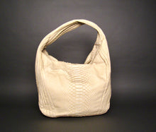 Load image into Gallery viewer, Off White Python Leather Large Hobo Bag
