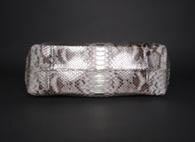 Load image into Gallery viewer, Metallic Silver Snakeskin Leather XL Shoulder Bag
