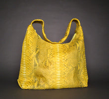 Cargar imagen en el visor de la galería, XL Stonewashed Leather Yellow Designer Bag
