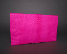 Cargar imagen en el visor de la galería, back Fuchsia Pink Clutch Bag 
