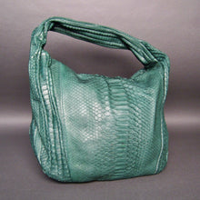 Load image into Gallery viewer, Green Leather Large Hobo Bag
