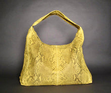 Cargar imagen en el visor de la galería, Yellow Motif Stonewash Leather Jumbo XL Shoulder Bag
